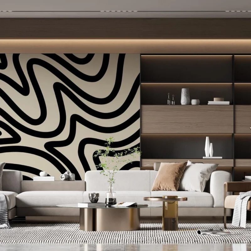 simple wallpaper design for living room